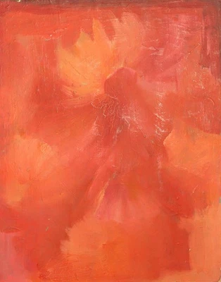 Abstraktes expressionistisches Ölgemälde Vintage - Bild 1 von 4