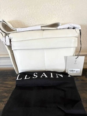 AllSaints Colette Crossbody Leather Bag White- NWT - Image 1 of 4
