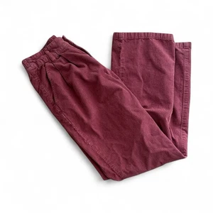 Forever 21 High Waisted Corduroy Pants Pleated Front Elastic Back Size S - Picture 1 of 7