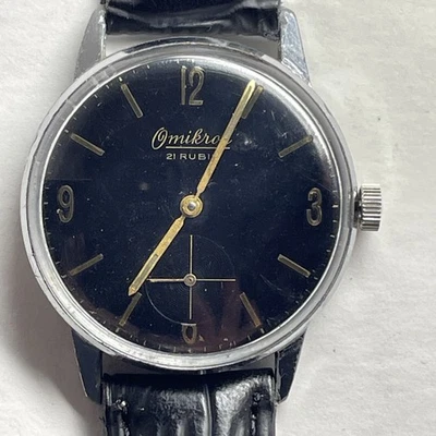 Reloj Omikron Militar Suizo 21J Cuerda Manual Hombre De Colección Foto 1 de 4