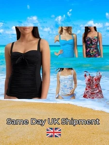 Moontide Tankini Fuller Cup Plunge Tankinis Tank Swim Top Beach Swimwear - Picture 1 of 20