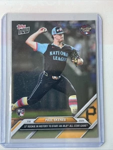 2024 Topps Now - All-Star Game Paul Skenes (RC) Limited Print Pirates ROY - Picture 1 of 2