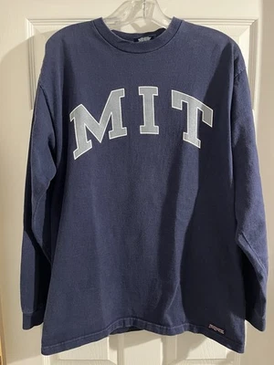 Vintage Jansport MIT Long Sleeve Shirt Sz M Blue College USA - Image 1 of 4