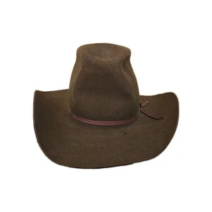 Resistol 3X Cappello da Cowboy Marrone Castoro Autoconforme Way Out WEST 6 3/4 Vintage - Foto 1 di 10