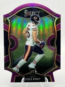 2020 Panini Select - [Base] - Purple Prizm Die-Cut #74 - Cole Kmet RC - Bild 1 von 2