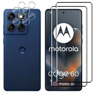 Lutree per Vetro Temperato Motorola Moto Edge 60, 2+2 Pezzi 3D Pellicola Protett - Foto 1 di 7