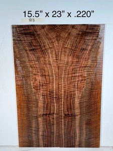 Highly Figured CLARO WALNUT  - Luthier wood Guitar Back Top Wood Lumber Curly - Picture 1 of 9
