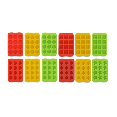  DIY 12 Cavities Ice Cube Tray Love Heart Shaped Ice Making Mold Chocolate Mould - Image 1 of 4