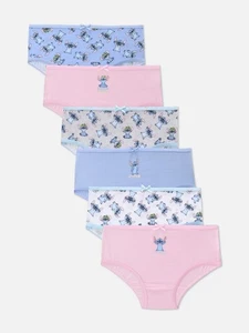 Paquete de 6 calzoncillos de algodón Lilo Stitch bragas ropa interior pantalones Disney - Imagen 1 de 2