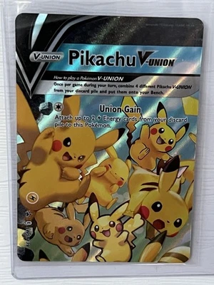 Pikachu V-Union SWSH139: Sword & Shield Promo Card Near Mint + - Image 1 of 2
