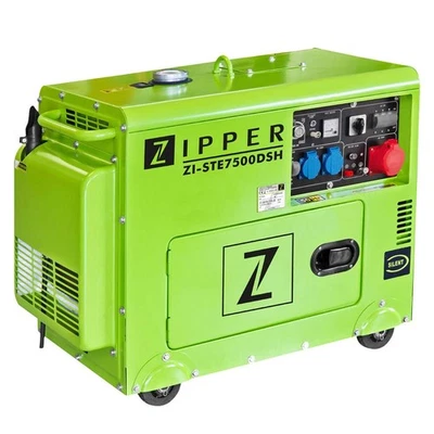 Zipper Maschinen Stromerzeuger ZI STE7500 DSH Diesel Generator Stromaggregat Not - Bild 1 von 2