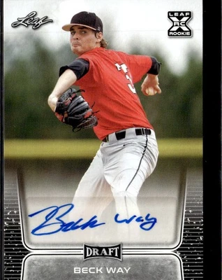 2020 Leaf Draft Beck Way BA-BW1 Rookie Card Autograph - Image 1 of 2