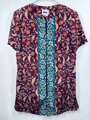 Vintage Leslie Fay Womens Size 14 Button Up Short Dress Short Sleeve 1980’s - Image 1 of 4