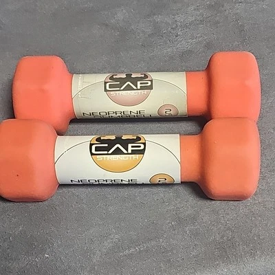 Neoprene Hex Dumbbell 4#total 2 lb Hand Weights, Set of 2-Workout Strength - Image 1 of 4