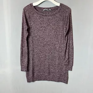 Athleta Shirt Womens 2XS Purple Long Sleeve Boat Neck Soft Flowy - Picture 1 of 15