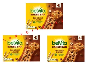 Belvita Dark Chocolate & Hazelnut Baked Bar x3 - Picture 1 of 1
