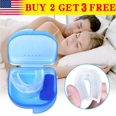 Stop Snoring Mouthpiece Guard Anti Snore Sleep Apnea Bruxism Aid Teeth Grinding  - Image 1 of 4