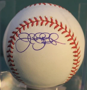 BELIVEAU, JEFF   2013-2015 TAMPA BAY RAYS  SIGNED BASEBALL - Picture 1 of 3