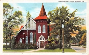 # G811 MINDEN, LA.    POSTAL, IGLESIA PRESBITERIANA - Imagen 1 de 2
