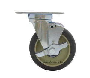 Rueda de placa giratoria 5VASPPSB 5" Alto-Shaam® con freno, 300 libras de capacidad - Imagen 1 de 1