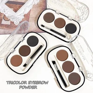 2025 Makeup Natural Eyebrow Powder Palette Eye Shadow Cosmetic BrushTool Kit - Picture 1 of 13