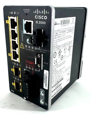 CISCO IE 2000 IDUSTRIAL  ETHERNET NETWORK  SWITCH IE-2000-4TS-B - Image 1 of 4