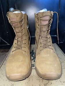 Free Soldier ACC0009 Mens Brown Mid Calf Lace Up Tactical Combat Boots Size 11.5 - Picture 1 of 11