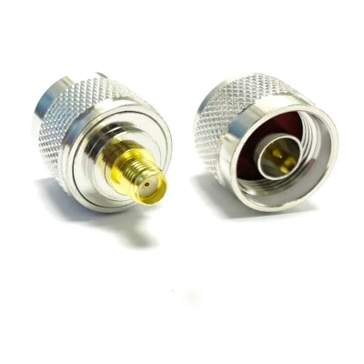 1PC SMA female jack to N-male plug RF coaxial connector adapter NEW gold/nickel - Image 1 of 4