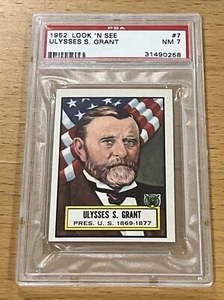 1952 Look 'n See #7 Ulysses S. Grant PSA 7 - Picture 1 of 2