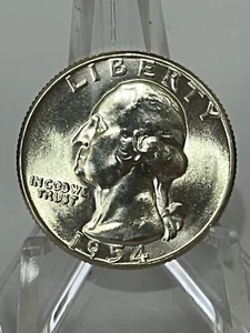 1954 S Washington Quarter ~ BU ~ 1 Coin - Picture 1 of 2