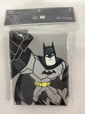 GAP PIJAMA INFANTIL MENINOS LS CAMISA CALÇA DC BATMAN 2T Novo - Imagem 1 de 4