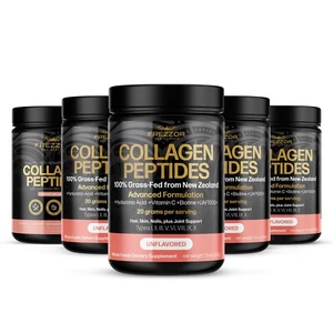 FREZZOR Collagen Peptides - 100% New Zealand Beef Bone Collagen 1125g 5 Jars - Picture 1 of 5