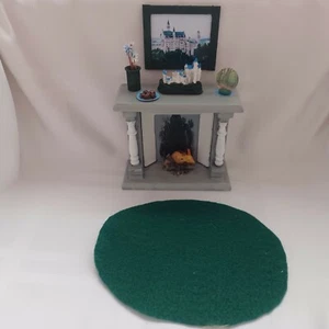 Miniature Dollhouse furniture lot Fireplace Cinderella's castle accessories - Picture 1 of 9
