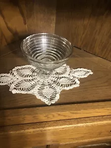anchor hocking manhattan compote clear depression glass - Picture 1 of 2