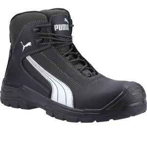 Puma Mens Safety Cascades Mid Safety Boots Black Size 8 - Picture 1 of 12