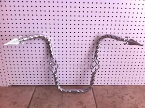 Chrome Caged Twisted Bicycle Handlebar Spike End 16" Rise Lowrider Cruiser Bikes - Picture 1 of 2