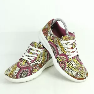 Vans Iso 2 Trainers Womens Size 6 UK 39 EUR Paisley Leopard Floral Lightweight - Picture 1 of 10