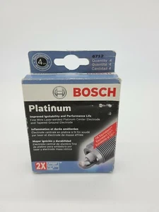 BOSCH 6712 PLATINUM SPARK PLUGS - SET OF 4 - Picture 1 of 3