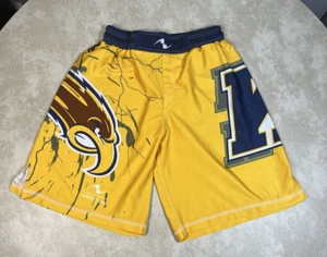 Cradle Gear Kent State Flashes Yellow Lightning Wrestling Shorts Sz Medium 1089 - Picture 1 of 9