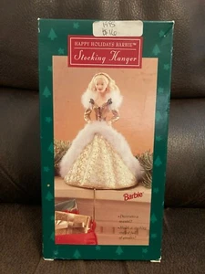 Hallmark Happy Holidays Barbie 1995 Stocking Hanger - Bild 1 von 7