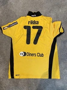 AEK ATHENS GREECE 2008/2009 HOME FOOTBALL SHIRT JERSEY SIZE XL ANTONIS RIKKA #17 - Picture 1 of 4