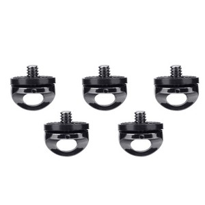 5x 1/4in Screw Connecting Adapter For Camera Shoulder Strap Quick Release Plate
