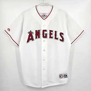 RARE Majestic MLB Los Angeles Angels #47 Howie Kendrick White Jersey Men's Large - Picture 1 of 9
