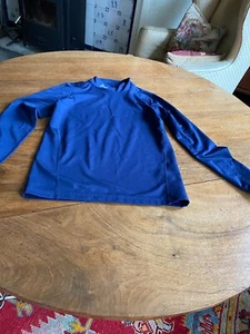 Coldgear Armour Youth Navy Fitted Polyester/Elastane Top Size YXL - Picture 1 of 3