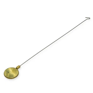 Brass silk pendulum bob & rod hook wall clocks suspension clock part french NEW - Picture 1 of 3