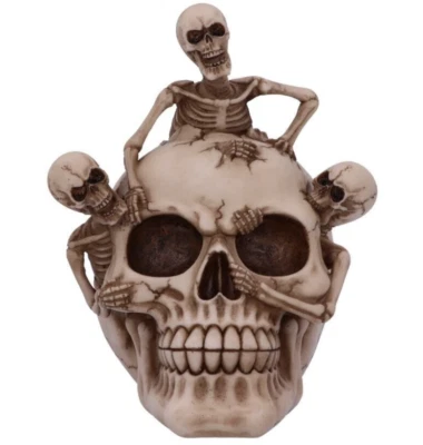 Nemesis Now BREAKING FREE Skeletons Emerging From Skull Ornament Figurine 17.7cm