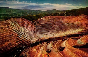 Postcard Bingham Copper Mine Utah Aerial View Near Salt Lake City - Picture 1 of 2