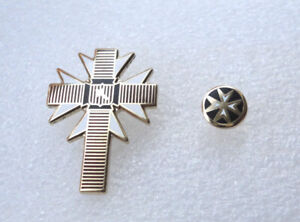 Knights Templar Cross Crusader St George Knight Malta Pin Badge Maltese Heraldry