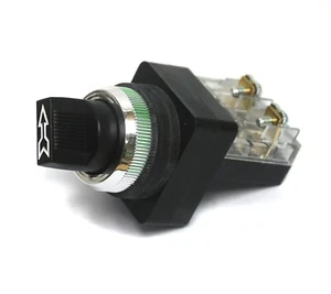 1pc Rotary Select Switch TSS-251a φ25mm 1a No Lamp Black 6A 250VAC Tend OFF-ON - Picture 1 of 4