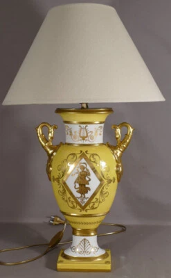 Lampe De Style Empire Château De Fontainebleau, Porcelaine  - Photo 1/4